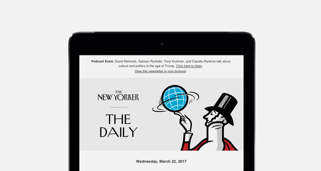 The New Yorker Daily newsletter